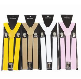 New men's and women's general straps female straps suspender strap Y-back Adult Adjustable Suspender Clip-on Elastic Suspender