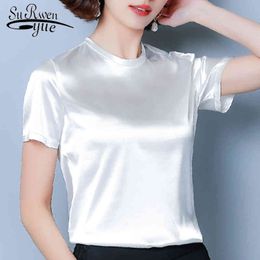 Silk shirt women chemise blanche femme womens tops and blouses blusas mujer de moda woman blancas 4668 50 210521