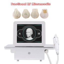 Professional Fractional RF Microneedle Machine with 10/25/64/nano Cartridge Anti Stretch Marks Wrinkles Removal Shrink Pores Skin Tighten Face Lifting
