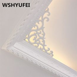 2pcs/lot Environmental protection pvc Waist Baseboard Suspended Ceiling Mirror Wall Stickers DIY Home Decoration Wedding 210727