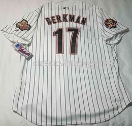 Men Women kids LANCE BERKMAN VINTAGE PINSTRIPE JERSEY Embroidery New Baseball Jerseys