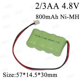 2pcs 2/3AA Ni-MH 4.8v 800mah battery pack with connector for Cordless Phone Fire emergency lighting RC helicopter