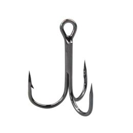 Fishing Hooks Hook 20pcs/Lot 2/4/6/8/10/12/14# High Carbon Steel Three Tackle Black/brown/white