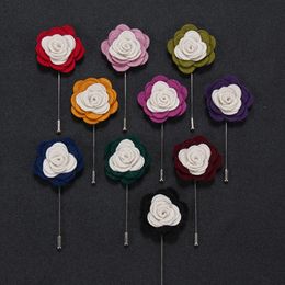 20 pcs/lot , Men's Felt flower Boutonniere Tuxedo Wedding Casual Lapel Pin