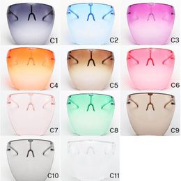 Supper Large Sunglasses Special Face Shield Mask Goggles Style Protection Glasses Multiple Colour Unisex Eyewear Wholesale With box