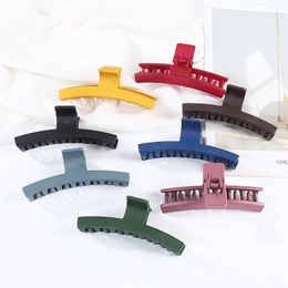 Korean Simple Colour Large Hair Claws Clamps Elegant Hairpins Barrettes Headwear For Women Girls Hair Accessories