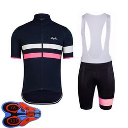 Mens Rapha Team Cycling Jersey bib shorts Set Racing Bicycle Clothing Maillot Ciclismo summer quick dry MTB Bike Clothes Sportswear Y21041037