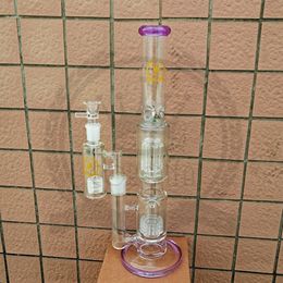 Water hookah Pipes Glass Bong 18mm FemaleOil Dab Rig Black Pink Colour Heady Bongs Perc Bubbler Also Sell Down Stem Glass Bowl