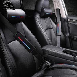 Safety Belts & Accessories Car Headrest Neck Pillow Seatbelt Shoulder Pad For M3 M5 X1 X3 X5 X6 E46 E39 F30 E90 E60 F20 F10 E36 G30 Leat