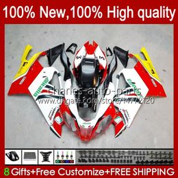 Bodywork For Aprilia Mille RV60 RSV-1000 RSV 1000 R 1000R 1000RR 04 05 06 Body Kit 11No.5 RSV1000RR RSV1000R 2004 2005 2006 RSV1000 R RR 04-06 OEM Fairing red white stock