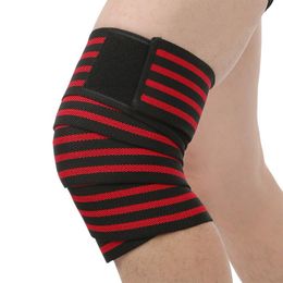 Winding Knee Bandage Weight Lifting Wraps For Work Basketball Volleyball Protector Elastic Sports Brace Support Elbow & Pads