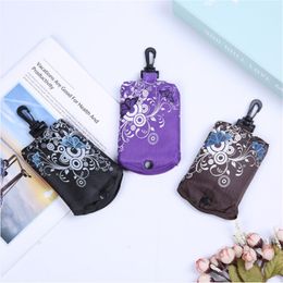 Portable 12 Pcs/Lot Foldable Shopping Bag Eco-Friendly Butterfly Flower Ripstop Reusable Durable Handbags Polyester Storage Bags Customizable Logo TH0081