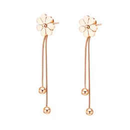 Stud JHSL Brand Fashion Jewelry Cute Young Lady Women Charm Earrings Rose Gold Color Cocktail Party Gift