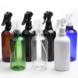 pet perfumes Australia - Storage Bottles & Jars 12pcs 500ml White Black Plastic Pump Bottle With Trigger Sprayer Cosmetic Container Mist Colored PET Perfume
