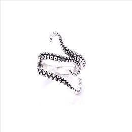 Retro male octopus ring adjustable zinc alloy knuckle rings wholesale