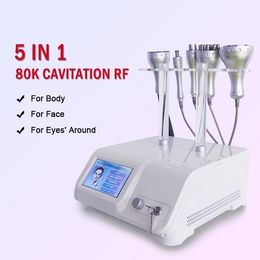 2021 Professional Salon Use 5 in 1 RF Cavitation 80K/Ultrasound Cavitation Vacuum Slim Cellulite Removal Machine