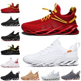 Hotsale Non-Brand men women running shoes Blade slip on black white all red Grey orange Terracotta Warriors trainers outdoor sports sneakers size 39-46