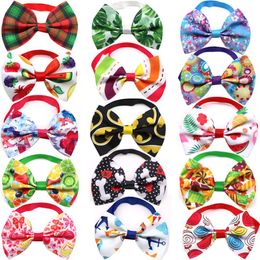 Pet Dog Bowties Dog Neckties Fruit Style Ribbon Small Dogs Cat Adjustable Strap Bow Tie Summer Pet Supplies