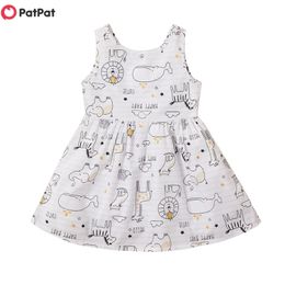 Arrival Summer Baby Animal Print Backless Dresses Kids Girl Sleeveless Clothes 210528