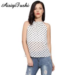 Blusas De Camisa De Lunares Blanco Negro Oferta Online | DHgate.com
