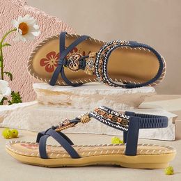 Summer Women Sandals Design holiday Casual Floral sandals for women Comfortable Non Slip Butterfly-knot Platform Y0721