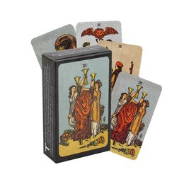 Smith-Waite Deck Boardless Edition English Tarot Divination Oracles Card Board Game for Adult with PDF Guidance