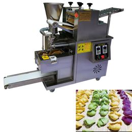 1250W Commercial Automatic Dumpling Making Machine Ravioli Wrapper Spring Roll Skin Dough Sheeter For Different Sizes 220V