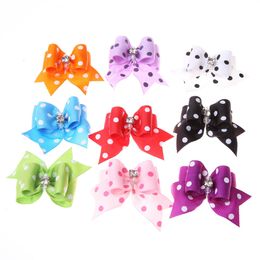 lovely 4*2cm Fabric Dots Bowtie Dogs Aessories Pet Hair Bows Grooming Gift Products Cute Dog Ornaments