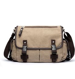 Women luxurys Business Messenger Bags For Men Shoulder Canvas Crossbody Pack Retro Duffel Handbags Casual Office Travel Bag