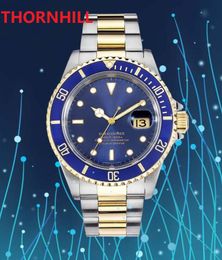 Man Deep Sweeping Self-Winding Mechanical Automatic Watches Calendar 904L Stainless Steel GMT Business Waterproof 50Meters Sapphire Glass Wristwatch