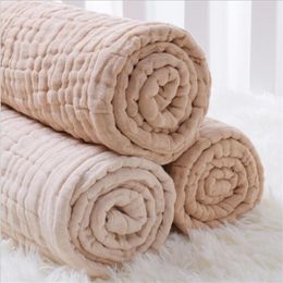 Blankets & Swaddling 6 Layers Bamboo Cotton Baby Receiving Blanket Infant Kids Swaddle Wrap Sleeping Warm Quilt Bed Cover Muslin