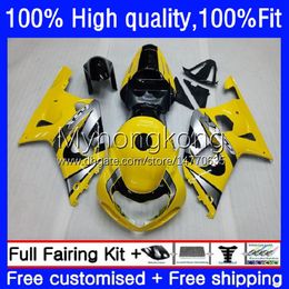 OEM Injection Mold For SUZUKI GSXR 600CC 600 750 Light yellow CC K1 600CC 2001 2002 2003 Body 19No.81 GSXR-600 GSXR-750 GSXR600 01-03 GSX-R750 GSXR750 01 02 03 Fairing Kit