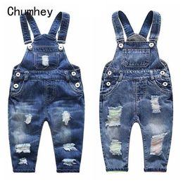 1-5T Kids Jeans Baby Rompers Spring Boys Girls Overalls Bebe Jumpsuit Pants Toddler Trousers Clothes Children Clothing 211101