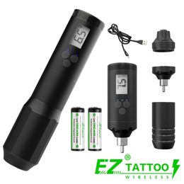EZ Portex Gen2 VERSATILE Wireless Battery Tattoo Pen Machine Swiss Motor 3 Modes Left Hand Version for & Permanent Makeup 210915