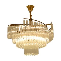 Pendant Lamps Simple Spiral Crystal Chandelier Luxury Art El Lobby Lighting Modern Creative Living Room Bedroom