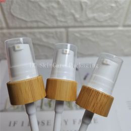 50pcs 30ml 50ml bamboo lotion pump caps Glass Bottle with lids Cosmetic container Emulsion spray empty bottlegoods