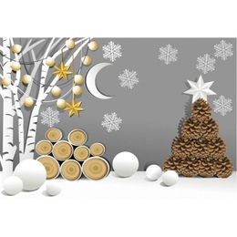 Party Decoration Christmas Beeddrop Stars Moon Snowflakes Pine Connes POGRAMENT
