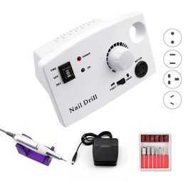 30000rpm professional Electronic Nail Drill machine high speed nails art polish device for Manicure three Colour gift box package NAD028