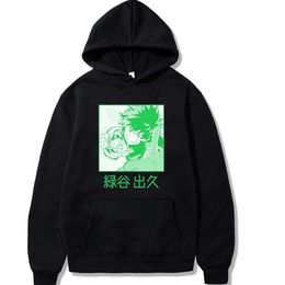 No Hero Academia Hoodie Fashion Pullovers Tops Long Sleeve Sweatshirt Y0803