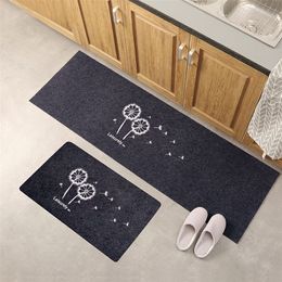 Kitchen Mat er Anti-slip Modern Area Rugs Living Room Balcony Bathroom Printed Carpet Doormat Hallway Geometric Bath 220301