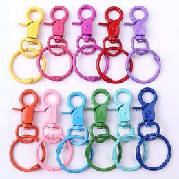 DIY Lobster Clasps Clips Snap Hooks Snaps Hook chain Party Supplies Wholesale 31mm Metal Colorful Lobsters Clasp Swivel
