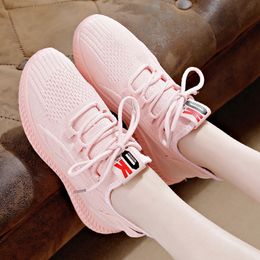 Super Light Breathable Running Shoes Men Womens Sport Knit Black White Pink Grey Casual Couples Sneakers SIZE 35-41 WY01-F8801