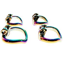 NXY cockrings Rainbow HT V3 COCK CAGE accessories ring small Chastity Device Nub rainbow cock cage 1123