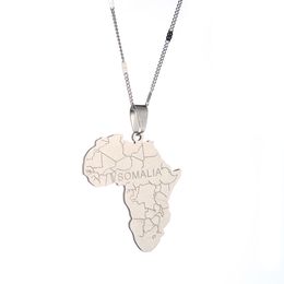 Africa Somalia Map Necklace Pendant For Women Men Jewellery