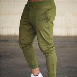 New Spring Autumn Gyms Men Joggers Sweatpants Men's Joggers Trousers Sporting Clothing The High Quality Bodybuilding Pants Y0816