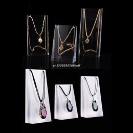 necklace showcase display Canada - Jewelry Pouches, Bags 3Pcs Set Display Shelf Storage Hanging Organizer Pendant Showcase Necklace Chain Stand Rack Holder Dropship