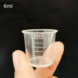 6ml pp measuring cup, graduate plastic Oral solution cup, oral liquid cap DH5887