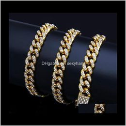 Tennis, Graduated Necklaces & Pendants Drop Delivery 2021 Iced Out For With Rhinestone Women Designer Gold Necklace Mens Hip Hop Bling Chains