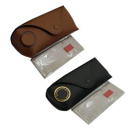 Glasses case and cloth Eyewear Accessories Brand STYLE sunglasses pouch soft eyeglasses black brown color sun glasses box1596339