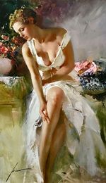 NUDE PORTRAIT Oil Painting On Canvas Home Decor Handcrafts /HD Print Wall Art Picture Customization is acceptable 21092918